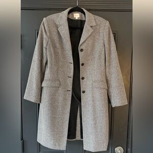 Cleo Elegant Gray Trench Coat
